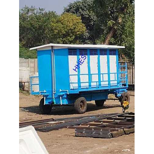 Ten Seater Mobile Toilet Trolley