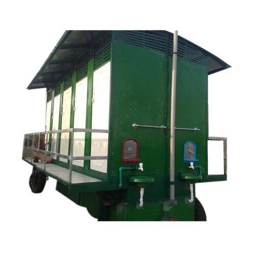 Ten Seated Regular Portable Toilet Trolley