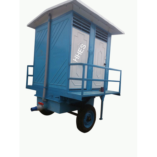 Four Seater Mobile Toilet Trolley