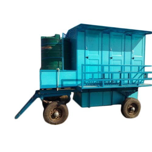 Mobile Six Seated Toilet Trolley