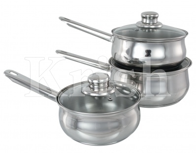 Encapsulated Belly Sauce Pan With Steel Handle