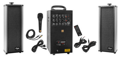80 Watts Portable System With USB, Bluetooth,Echo,Recording & 2 External Speaker