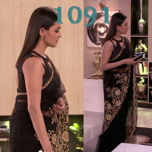 NET WITH EMBROIDERY WORK BOLLYWOOD DESIGNER  SAREE