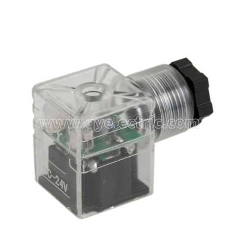DIN 43650B Solenoid valve connectors LED,Female power connector,PG9