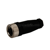 Sensor connectors Female cable connector M12 metal locking system