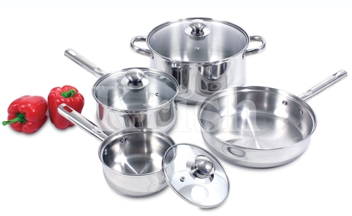 Encapsulated Regular Cookware Set with Steel Handles-7/8/10/12 Set
