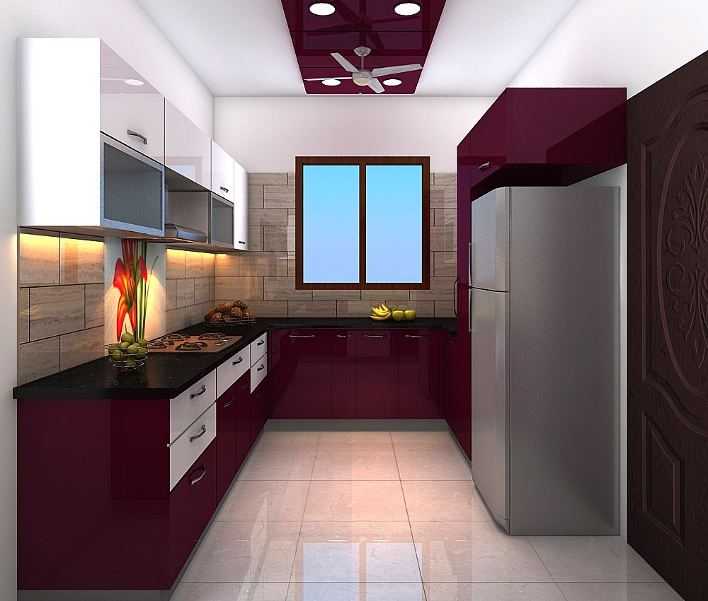 Acrylic Modular Kitchen