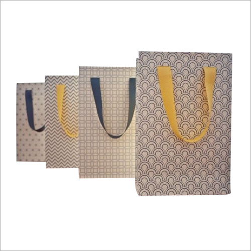 Available In Different Color Designer Loop Handle Paper Carry Bag