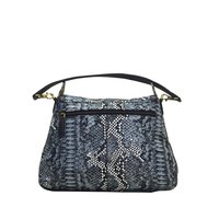 Leather Shoulder Bag Snake Printed