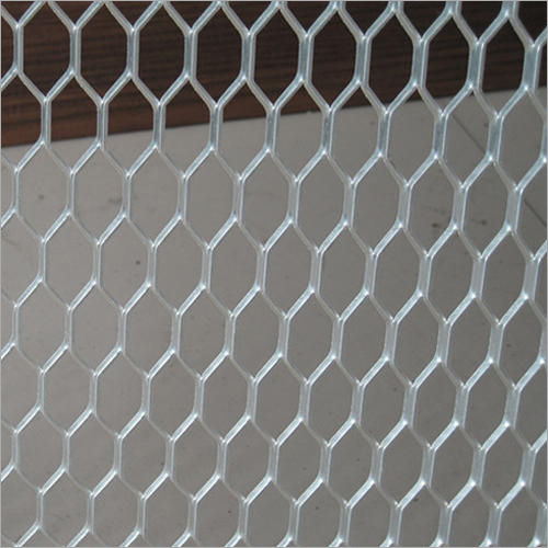 Silver Hexagonal Expanded Metal Mesh