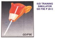 Modern Iud Training Model - Durable Plastic And Rubber, Standard Size, Orange And White Color | Realistic Anatomical Simulation, Pre-assembled Educational Simulator