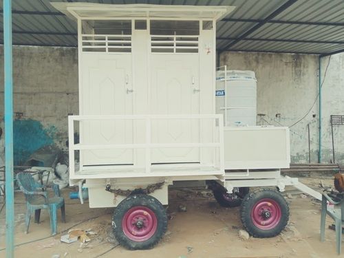 4 Seater Mobile Toilet Trolley