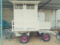 4 Seater Mobile Toilet Trolley