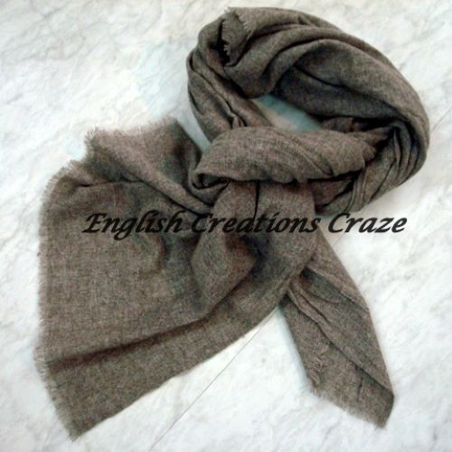 Solid Silk Wool Men Scarves