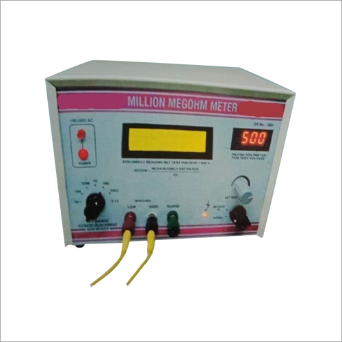 Million Megohm Meter - Digital LCD Display, Compact Size, Lightweight | High Accuracy, Adjustable Test Voltage, Reliable High Resistance Testing, Easy Operation