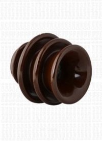 Premium 11kv Pin Insulator - Ceramic Material, 230mm Creepage Distance, Brown Color | Iec 60383 Standard, Insulator With Pin Configuration