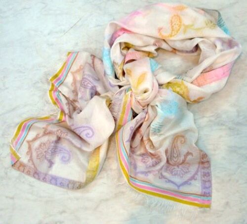 Silk Cotton Jacquard Scarf