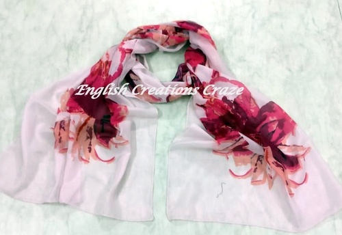 Silk Scarf - 100% Silk, 50x180 cm | Mix Color, Machine Made, Medium Length, Ideal for Daily and Evening Use