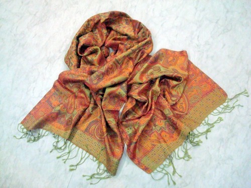 Pure Silk Jacquard Scarf Exporter