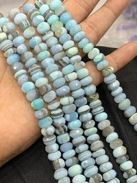 8 Inches Natural Bio Opal Rondelle Faceted Beads,bio Opal Beads,7-8mm
