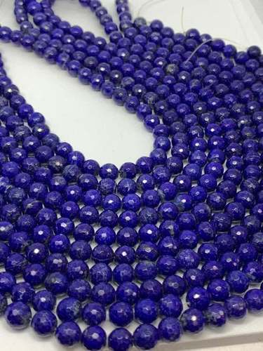 Top quality Natural lapis 7.5-8mm round faceted beads,lapis beads,AAA lapis beads