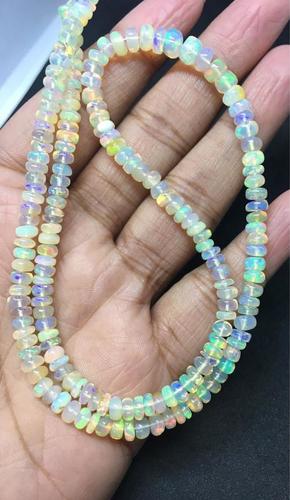 16 inches full fire ethiopian opal plain rondelle beads 4-5mm,ethiopian opal beads,opal beads