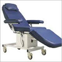Blood Donor Portable Couch - Durable 1 Year Warranty | Comfortable Design Fast Shock Position Conversion White/Blue Color