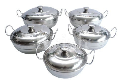 Kohinoor Kadai Dish Set With Wire Handle -4 Pcs