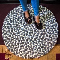 Light Weight Felt Ball Rugs