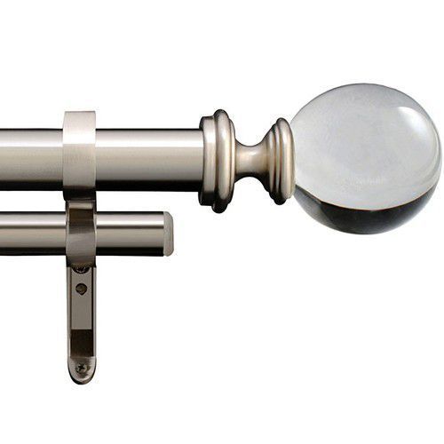 silver curtain rod