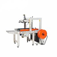 Carton Sealer with Automatic Strapping Machines