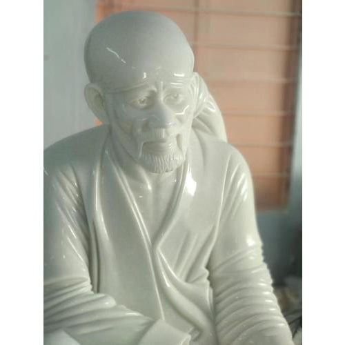 White Marble Sai Baba Moorti