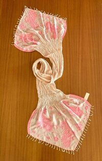 Wool Lycra Jacquard Scarf