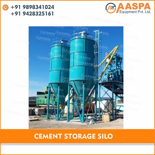 Painted Vertical Fly Ash Storage Silo And Feeding System