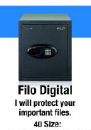 GODREJ SAFE FILO 40 DIGITAL - 14x14x16 Inch Dimensions, 16 Kilograms Weight | Advanced Digital Locking System for Enhanced Security