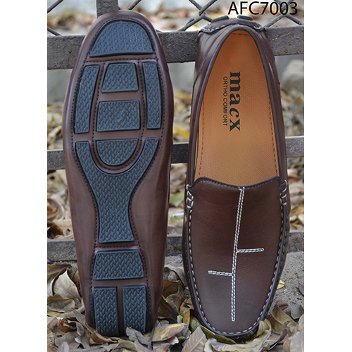 Mens Designer Dark Brown Leather Loafers