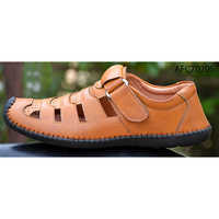 मेन्स टैन ब्राउन लेदर सैंडल