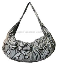 Indian Bags - Cotton Fabric, Medium Size | Multi-color Floral & Aquatic Designs, Customizable With Flexiloop Handle, Multiple Compartments For Versatile Use