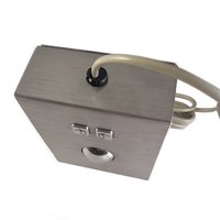 Metal trackball desk