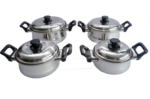 Empire Belly Dish Set with Bakelite Handle-4 pcs