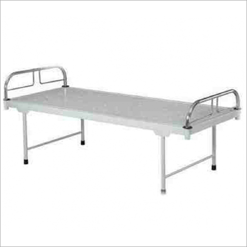 Hospital Bed Plain - Medical Grade Metal 72" x 36" Silver Weight Capacity 300 lbs Standard Mattress Compatibility ISO 13485 Certified