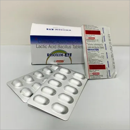 Cefixime 200 mg.Azithromycin 250 mg.Lactic Acid Bacillus 60 Million Spores