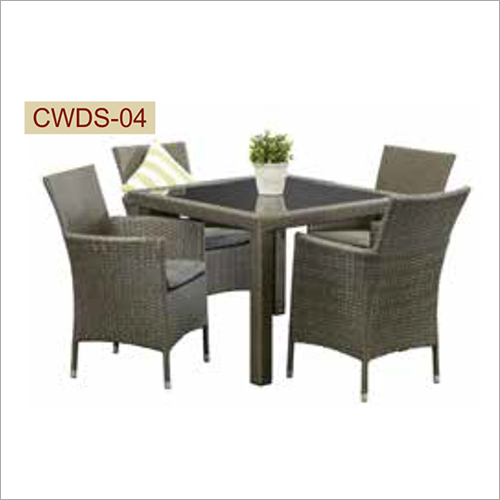4 Seater Wicker Dining Set Indoor Furniture