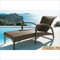 Designer Wicker Poolside Lounger Application: Hotel