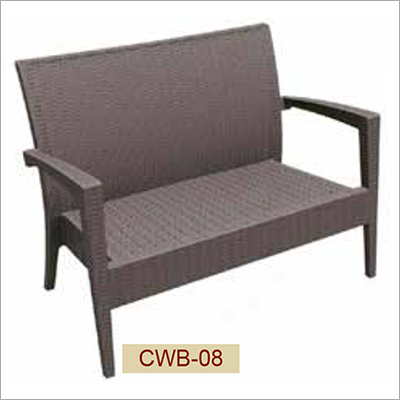 2 Seater Outdoor Wicker Bench Application: Garden