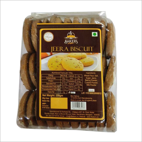 Jeera Biscuits Packaging: Bag