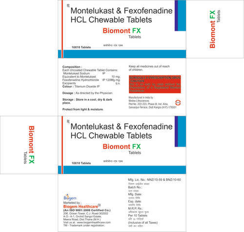 MONTELUKAST +FEXOFENADINE