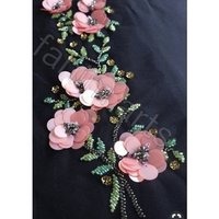 Sequins Work Embroidery - Pink Sequins, Hand Embroidery, High Level Service, 1 Day Offline Service