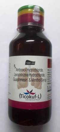 Ambroxol 15mg+ Levocetirizine 2.5mg+ Guaiphensin 50mg+ Menthol 1.0mg
