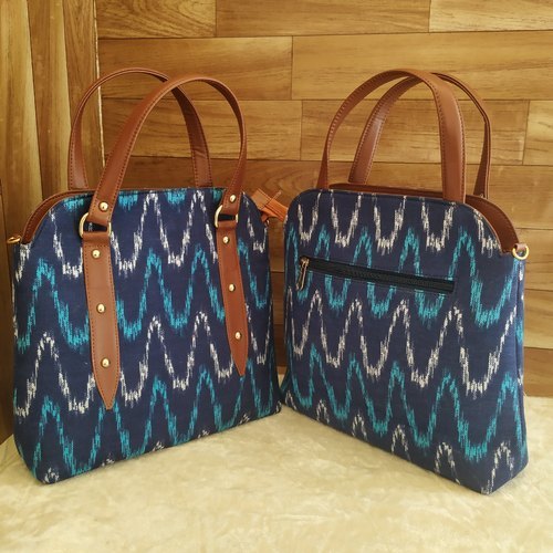 Ladies Hand Bags Ikat Print By AZZRA WORLD